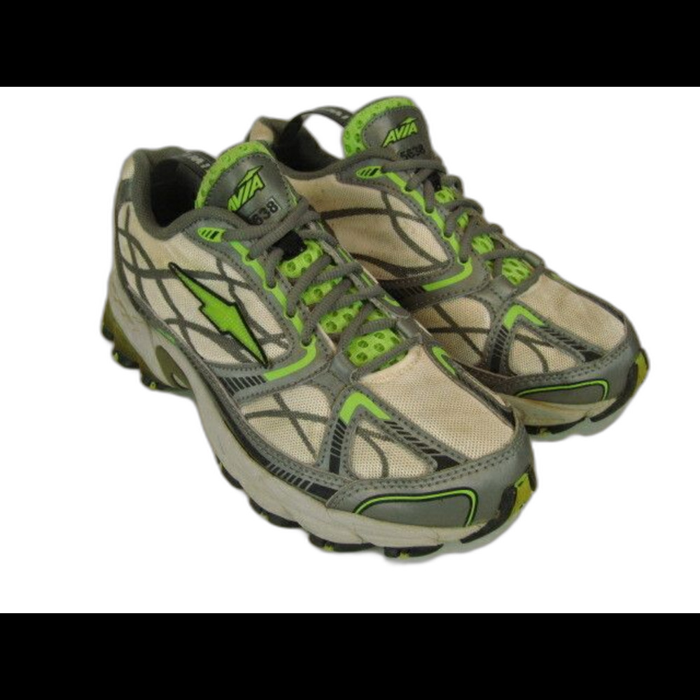 Womens Avia 5638 Gray/White Running Walking Athletic Shoes Sneakers sz 7.5